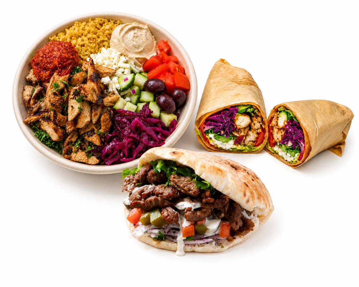 GYROVA, a modern Mediterranean restaurant will serve bowls, fresh saj wraps and pita pockets.